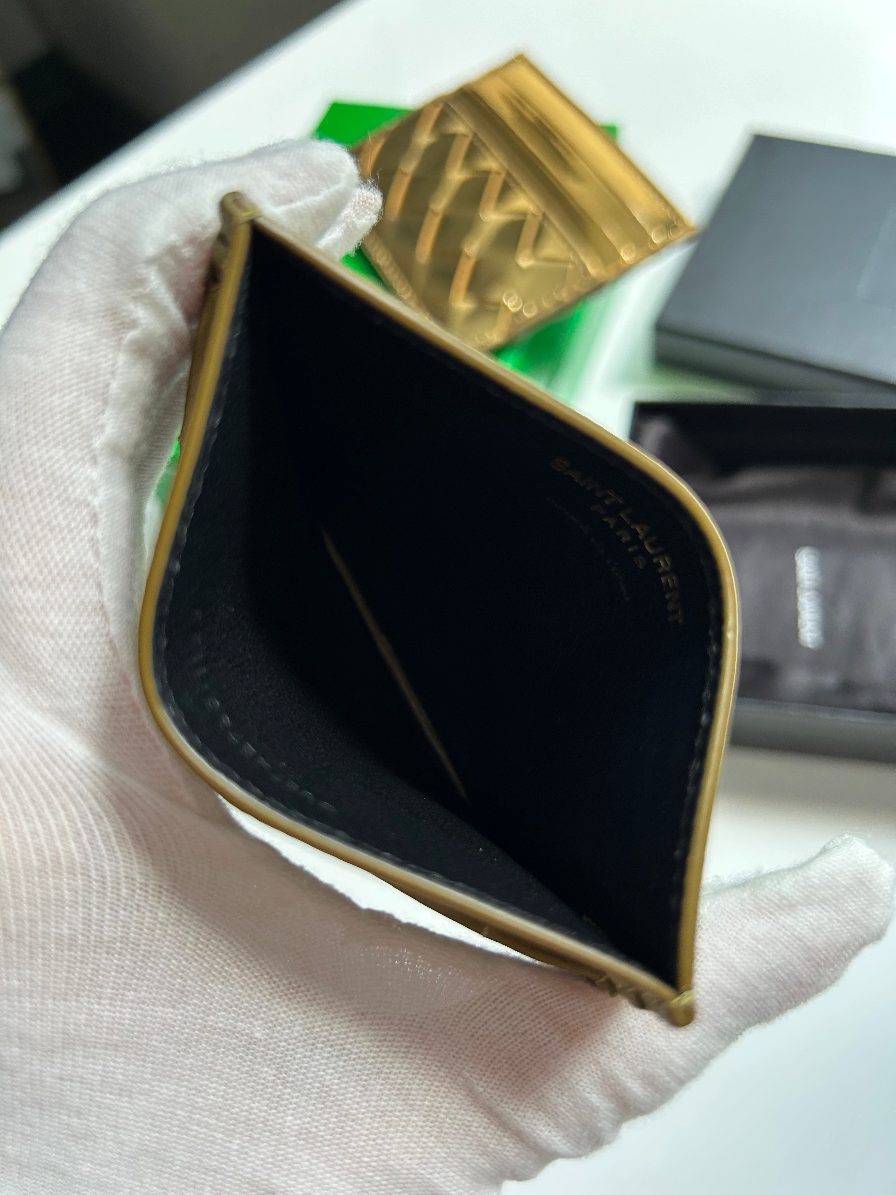 Olive Drab Lambskin Cassandre Card Holder