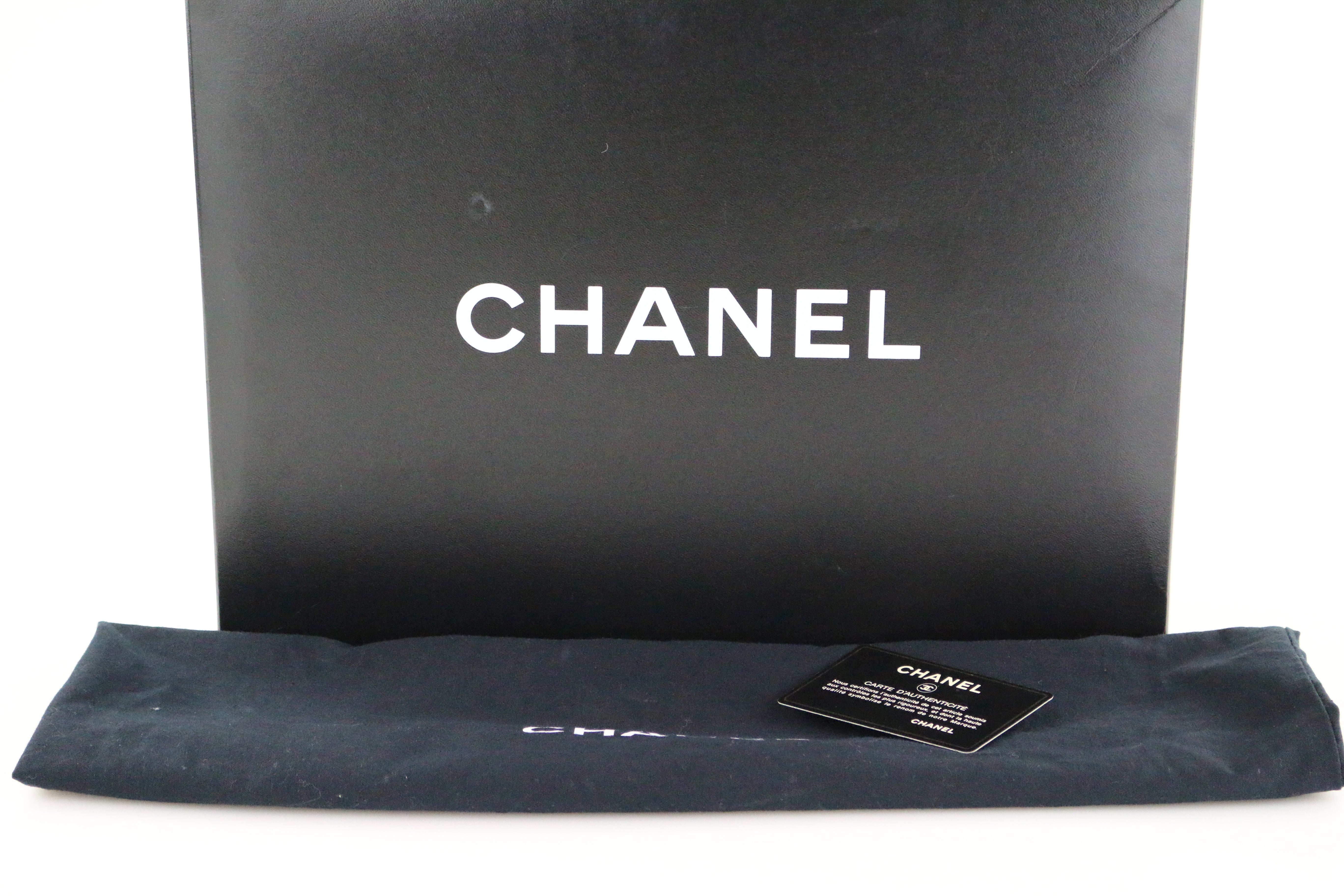 Black Lambskin Small Double Sided Flap