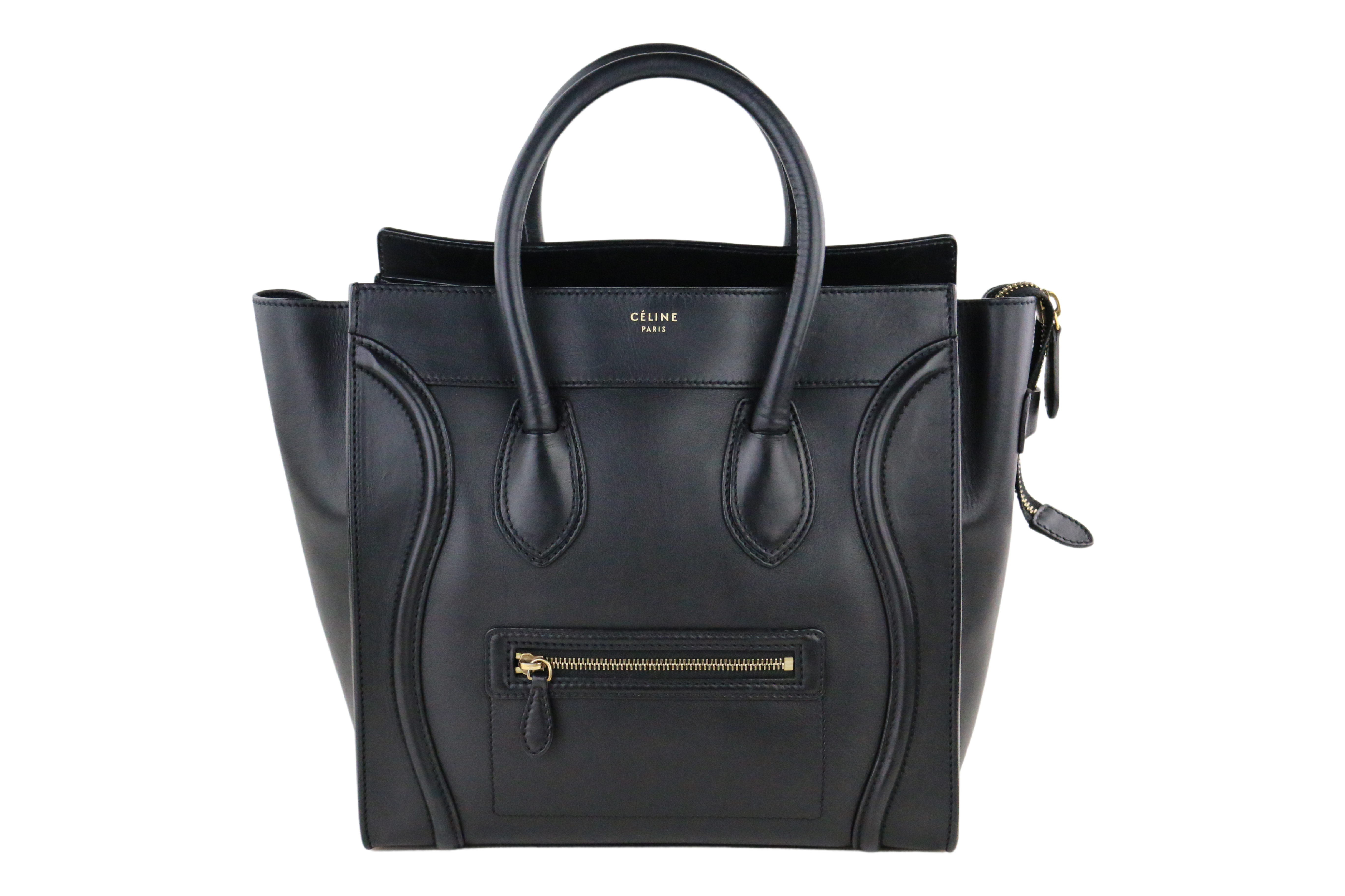 Black Smooth Calfskin Mini Luggage