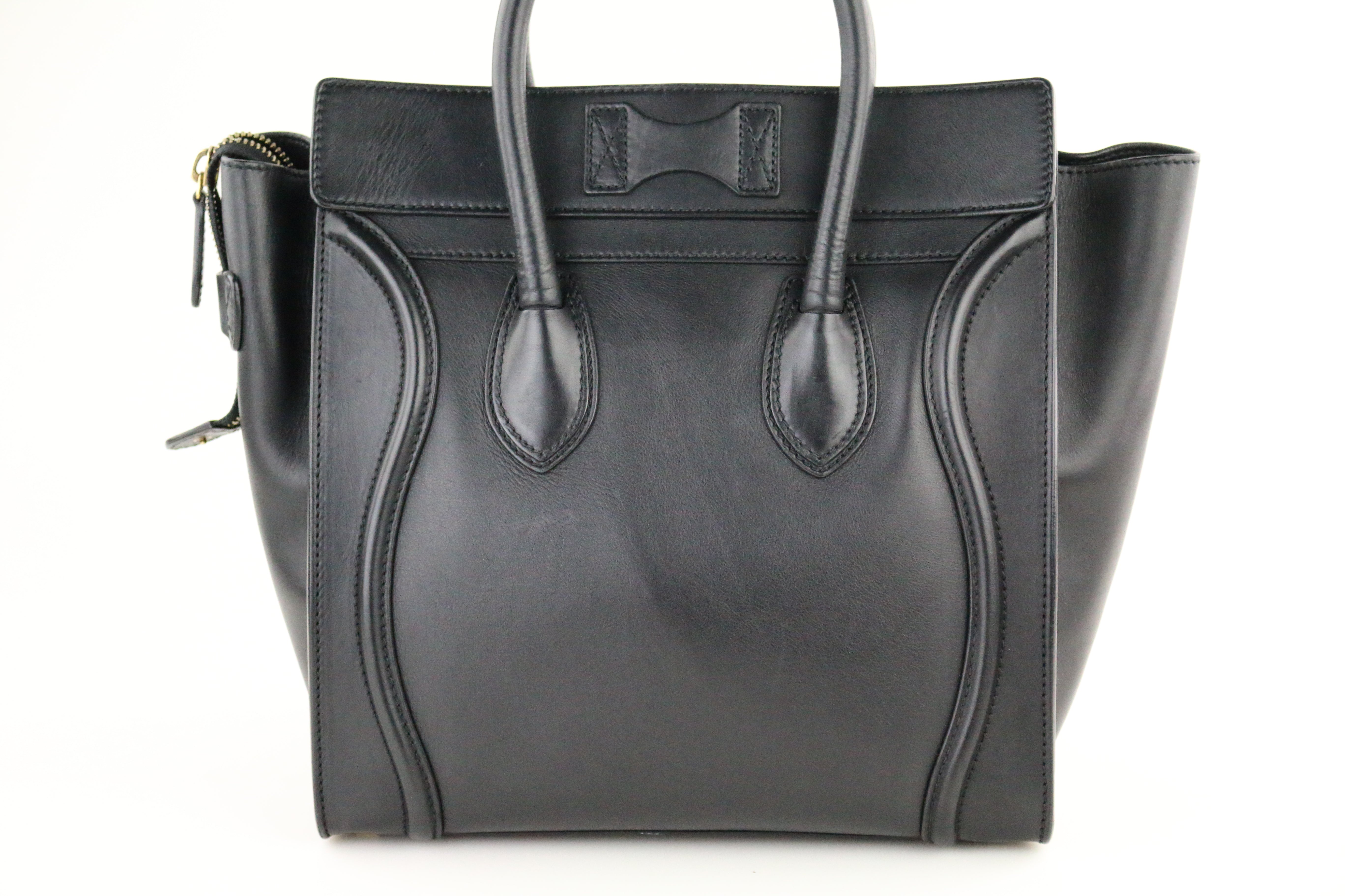 Black Smooth Calfskin Mini Luggage