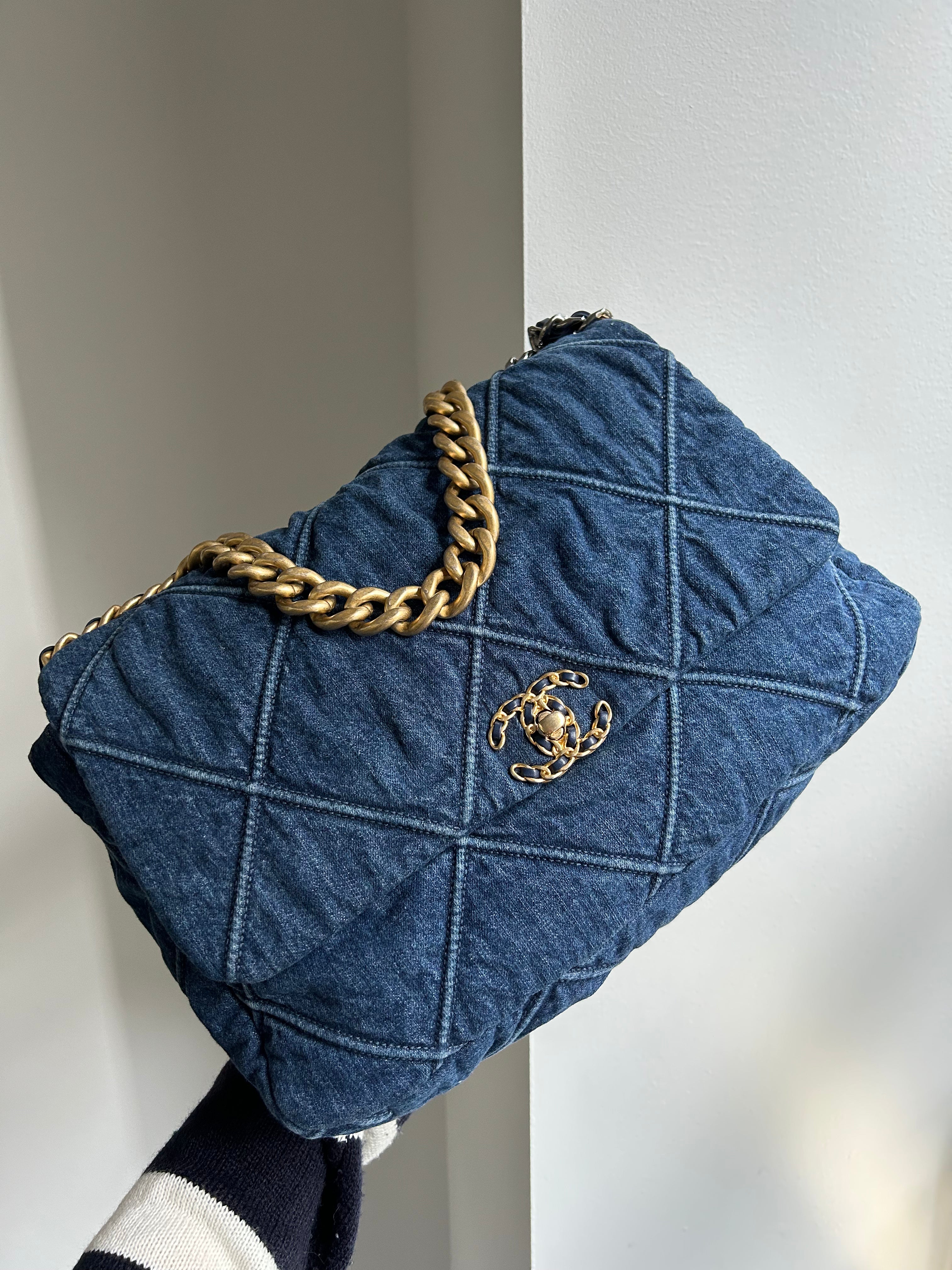 Blue Denim Maxi 19 Flap