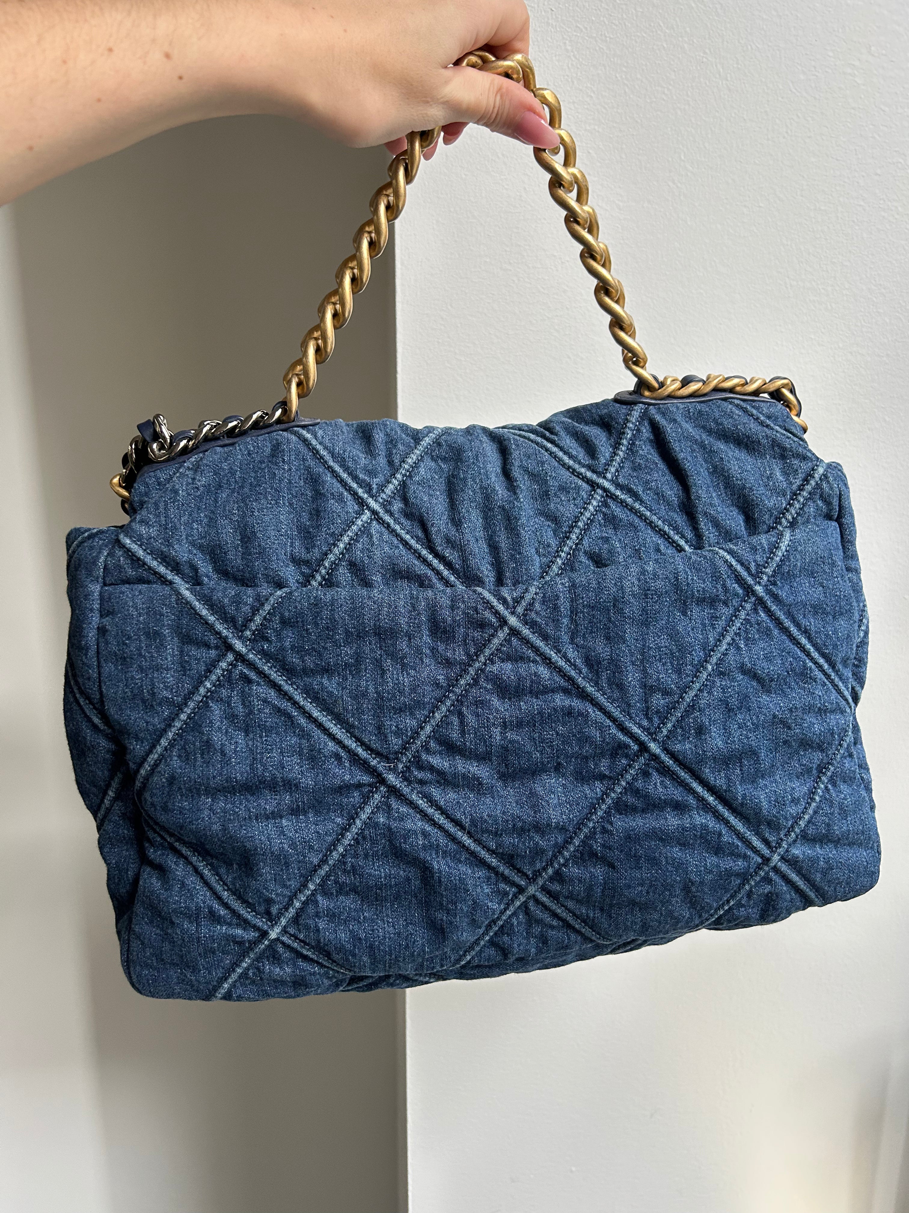 Blue Denim Maxi 19 Flap