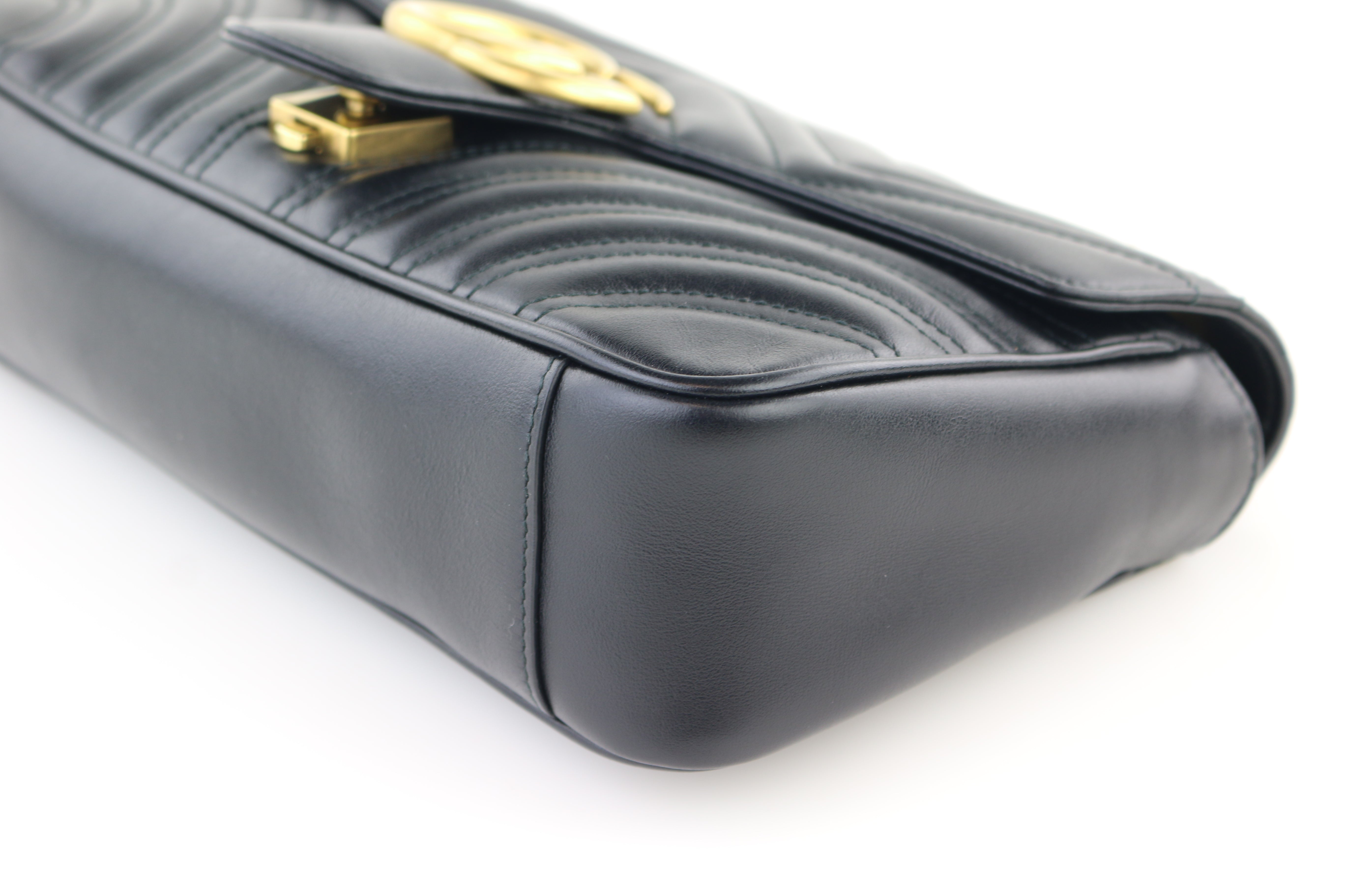 Black Small Marmont Flap