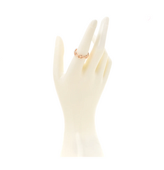 Rose Gold Chaine d'Ancre Enchainee Ring PM 48