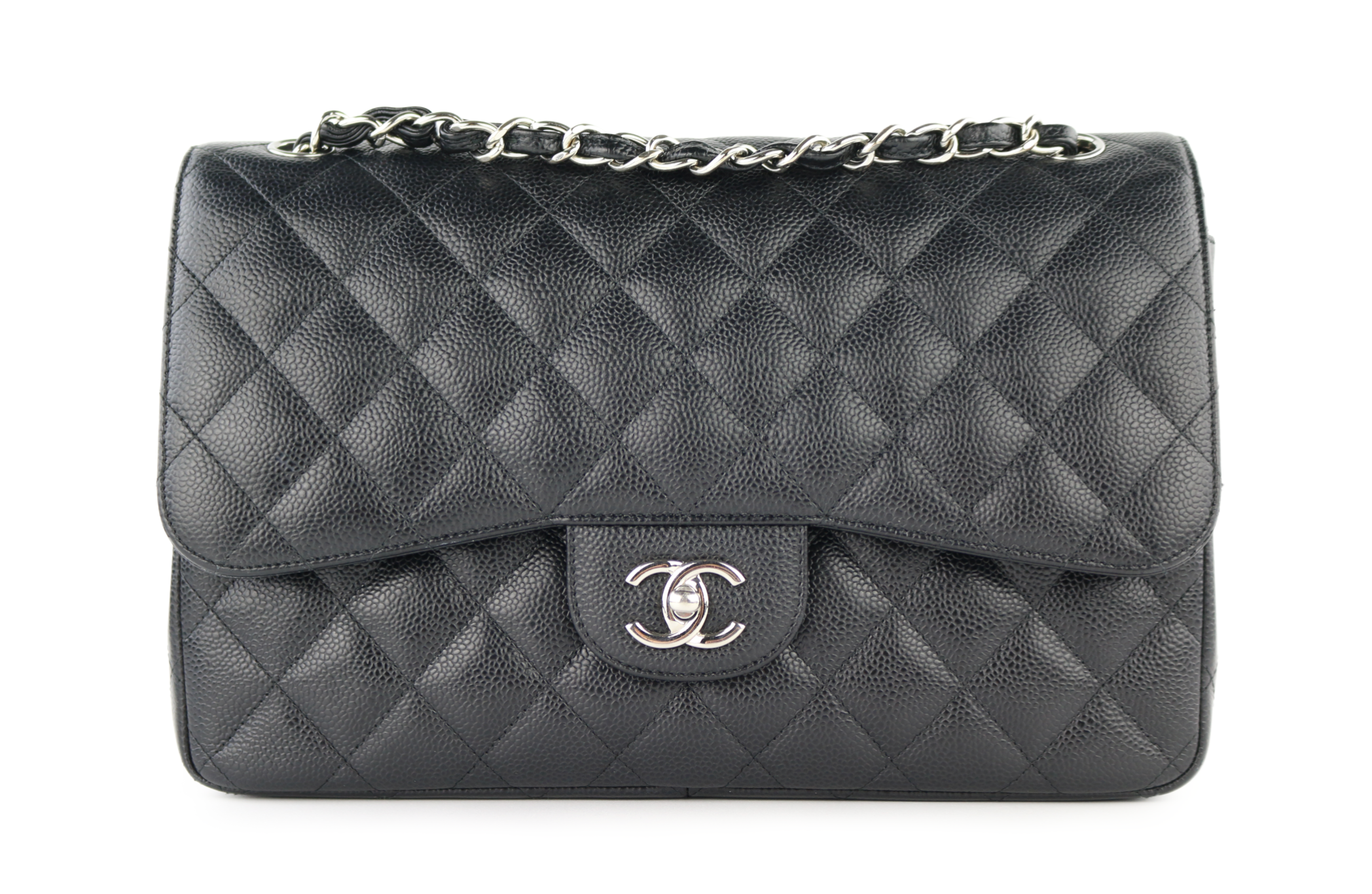 Black Caviar Double Flap Jumbo