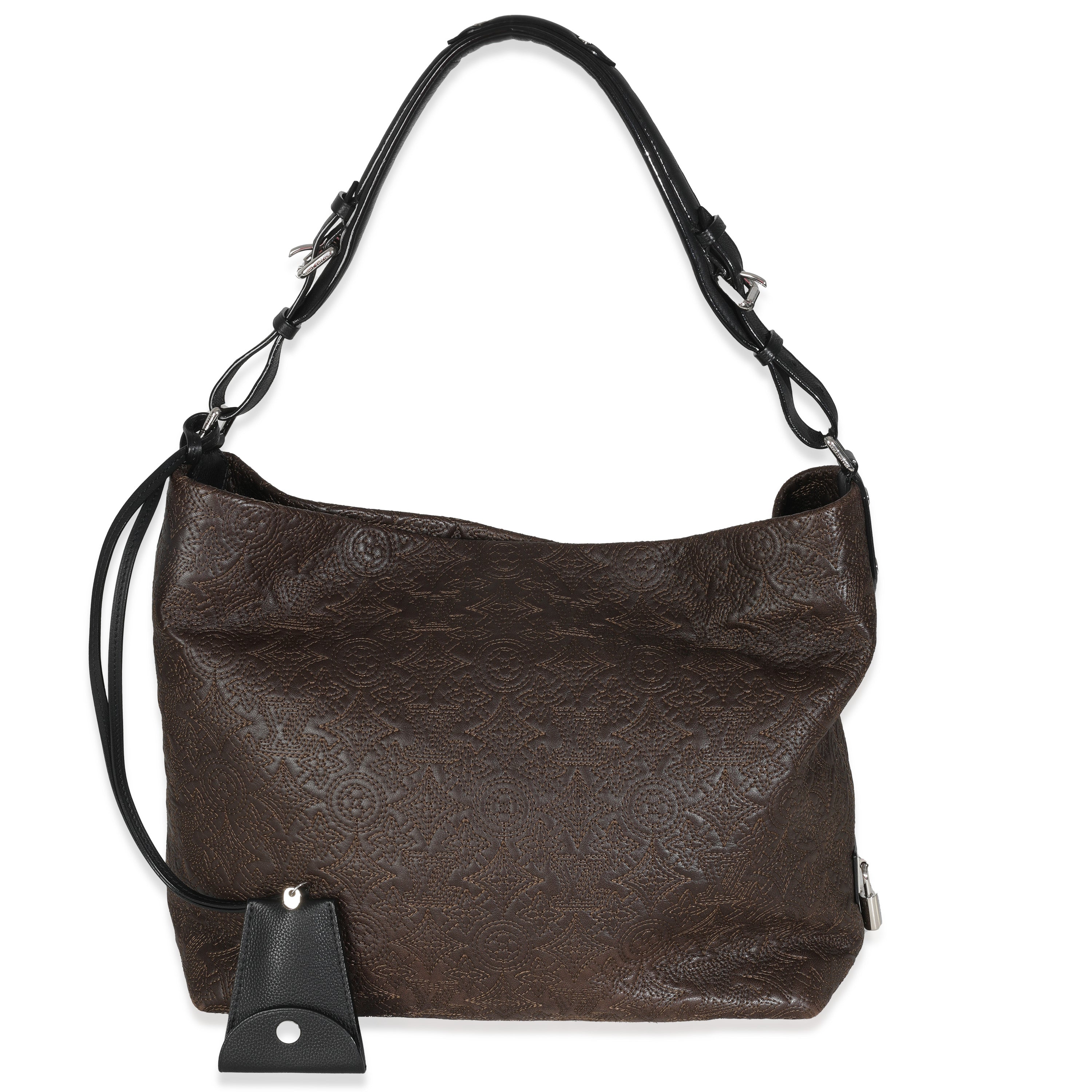 Brown Monogram Lambskin Antheia Hobo