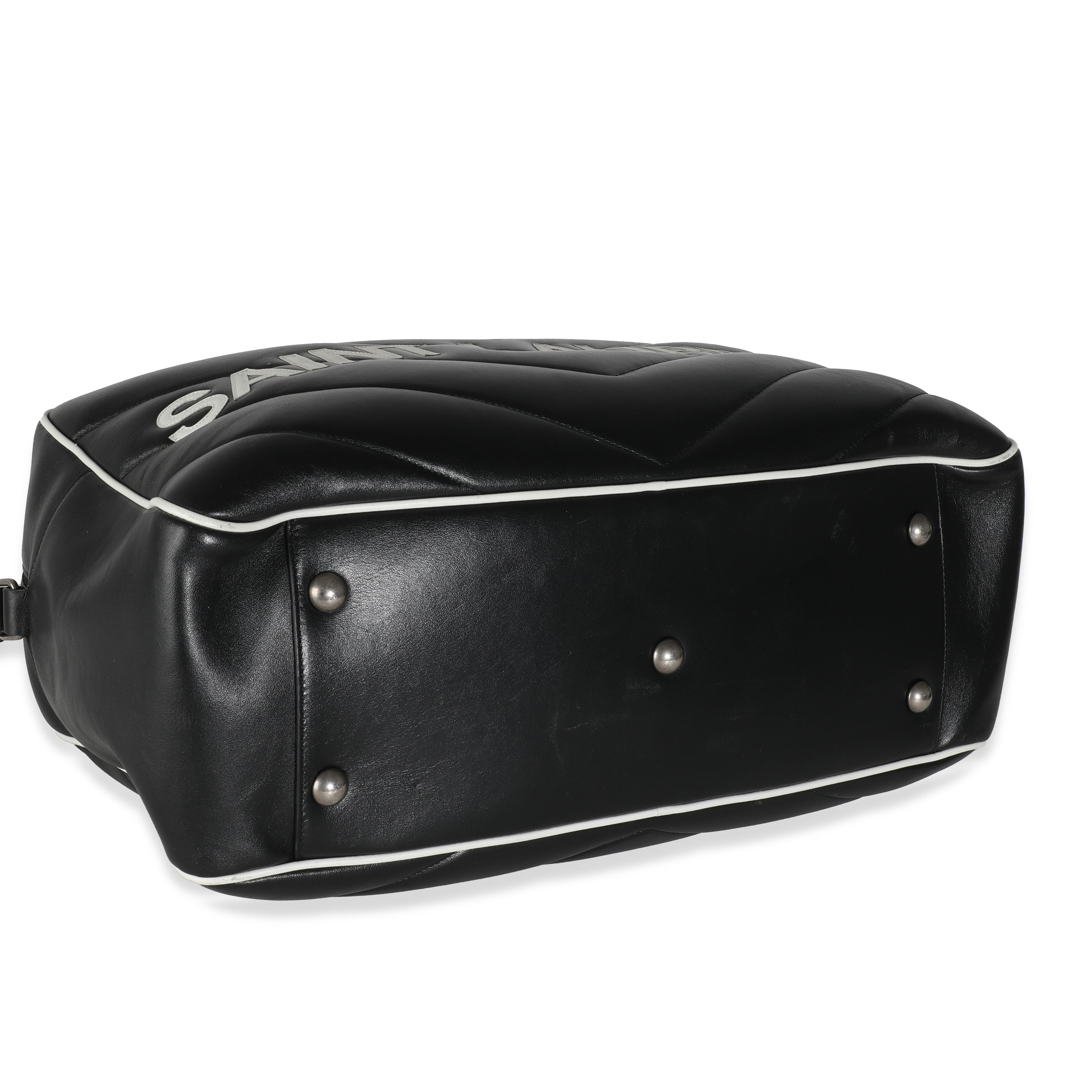 Black Medium Miles Logo Bowler Bag