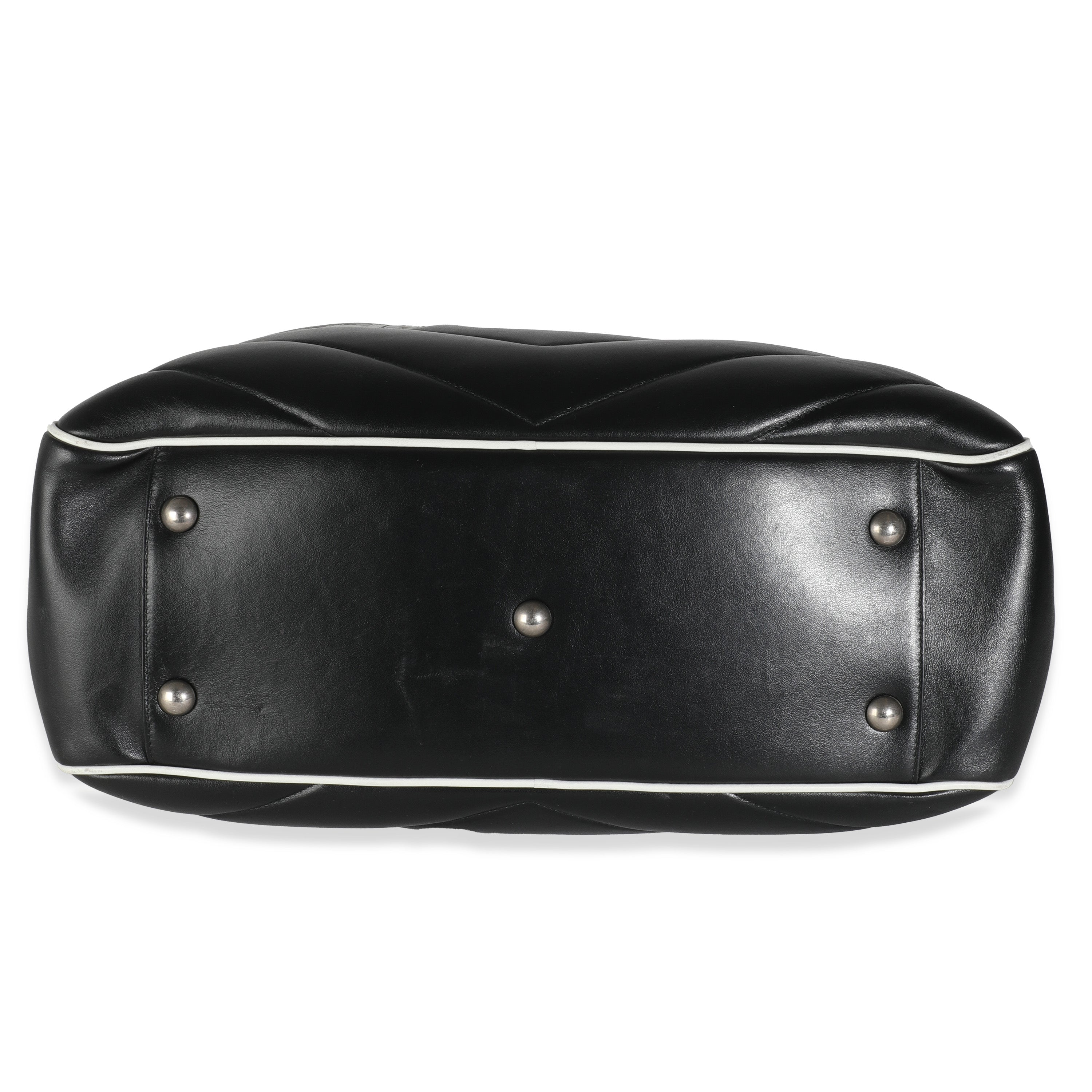 Black Medium Miles Logo Bowler Bag