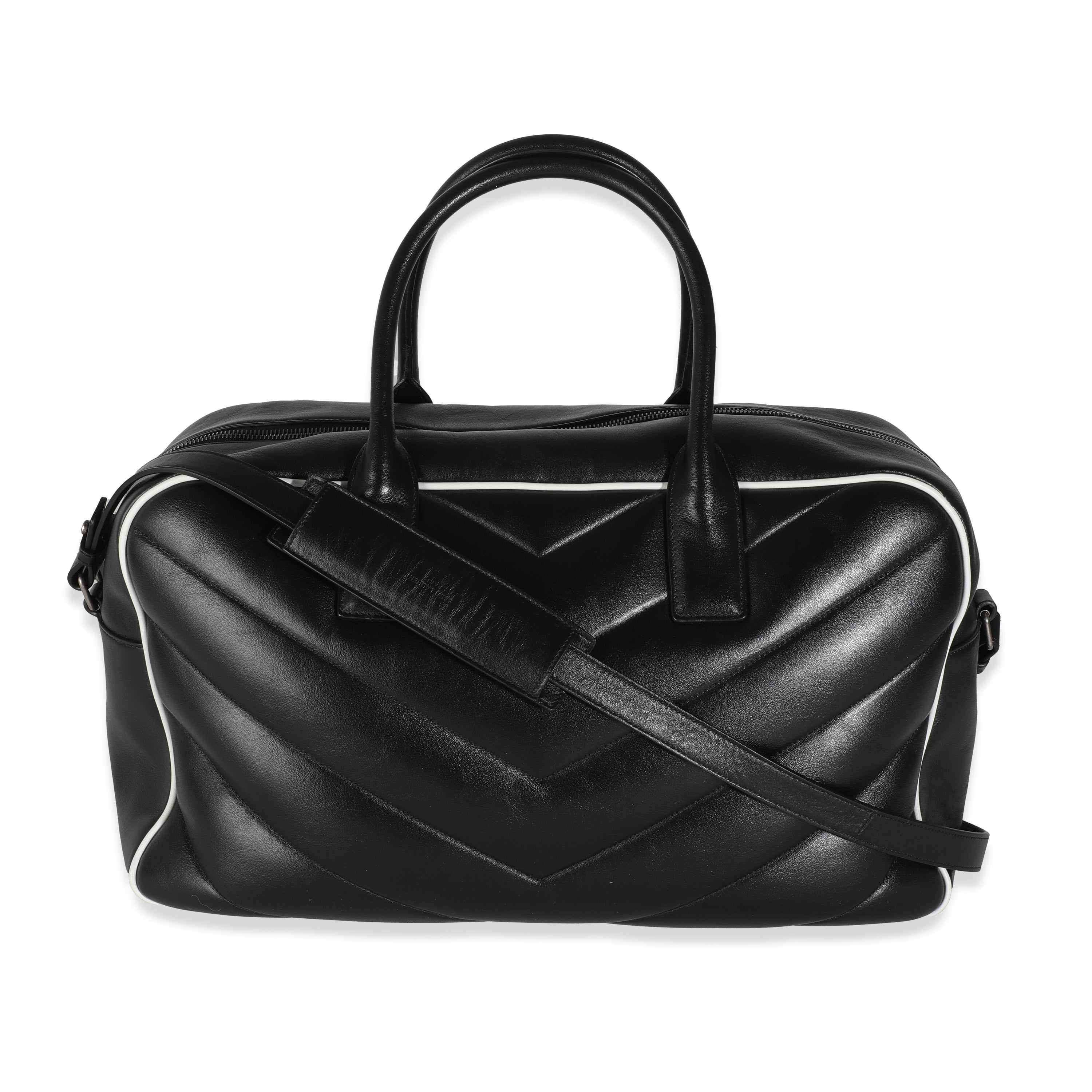 Black Medium Miles Logo Bowler Bag