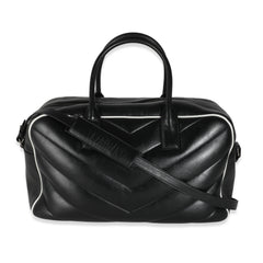 Black Medium Miles Logo Bowler Bag
