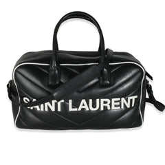 Black Medium Miles Logo Bowler Bag