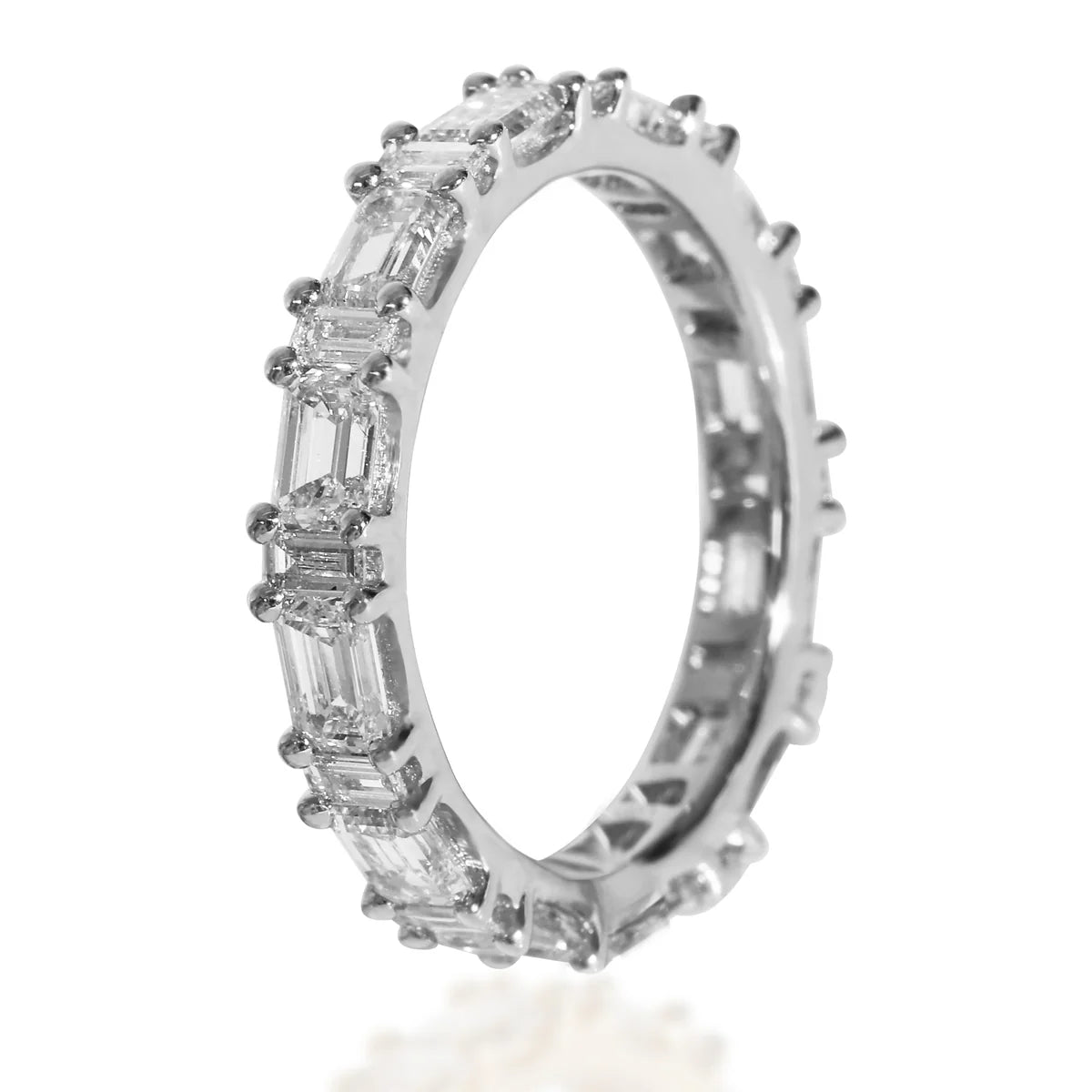 White Gold 2.94ctw Lab Grown Diamond Wedding Band 7