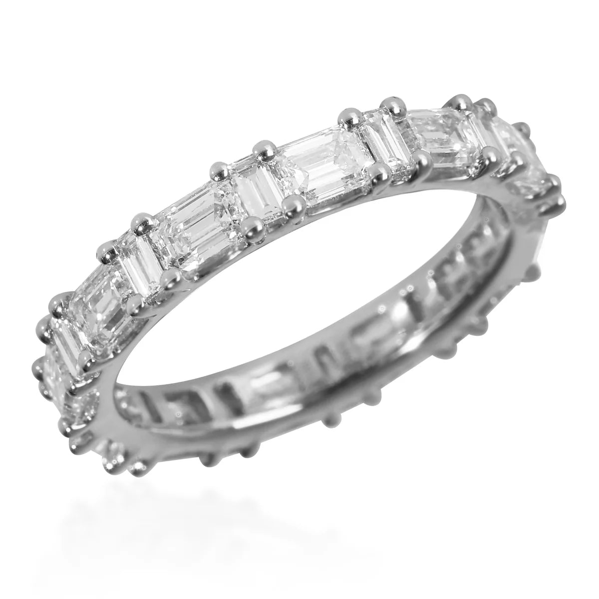 White Gold 2.94ctw Lab Grown Diamond Wedding Band 7