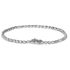White Gold 5ctw Lab Grown Diamond Tennis Bracelet