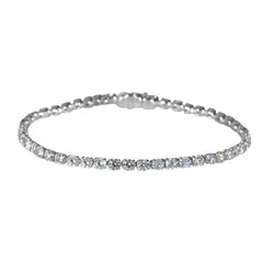 White Gold 5ctw Lab Grown Diamond Tennis Bracelet