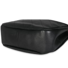 Black Quilted Lambskin CC Drawstring Hobo