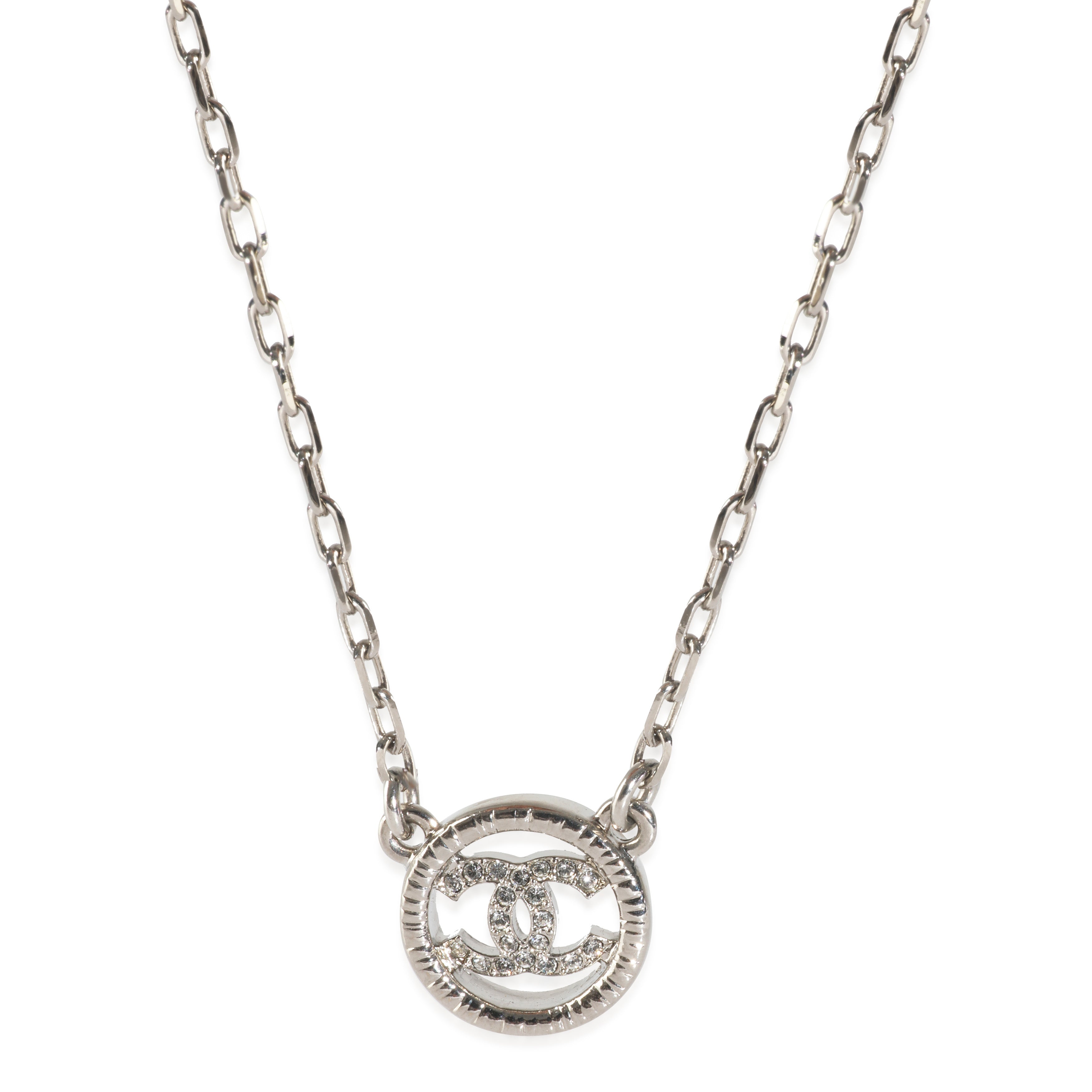 Silver Strass CC Necklace