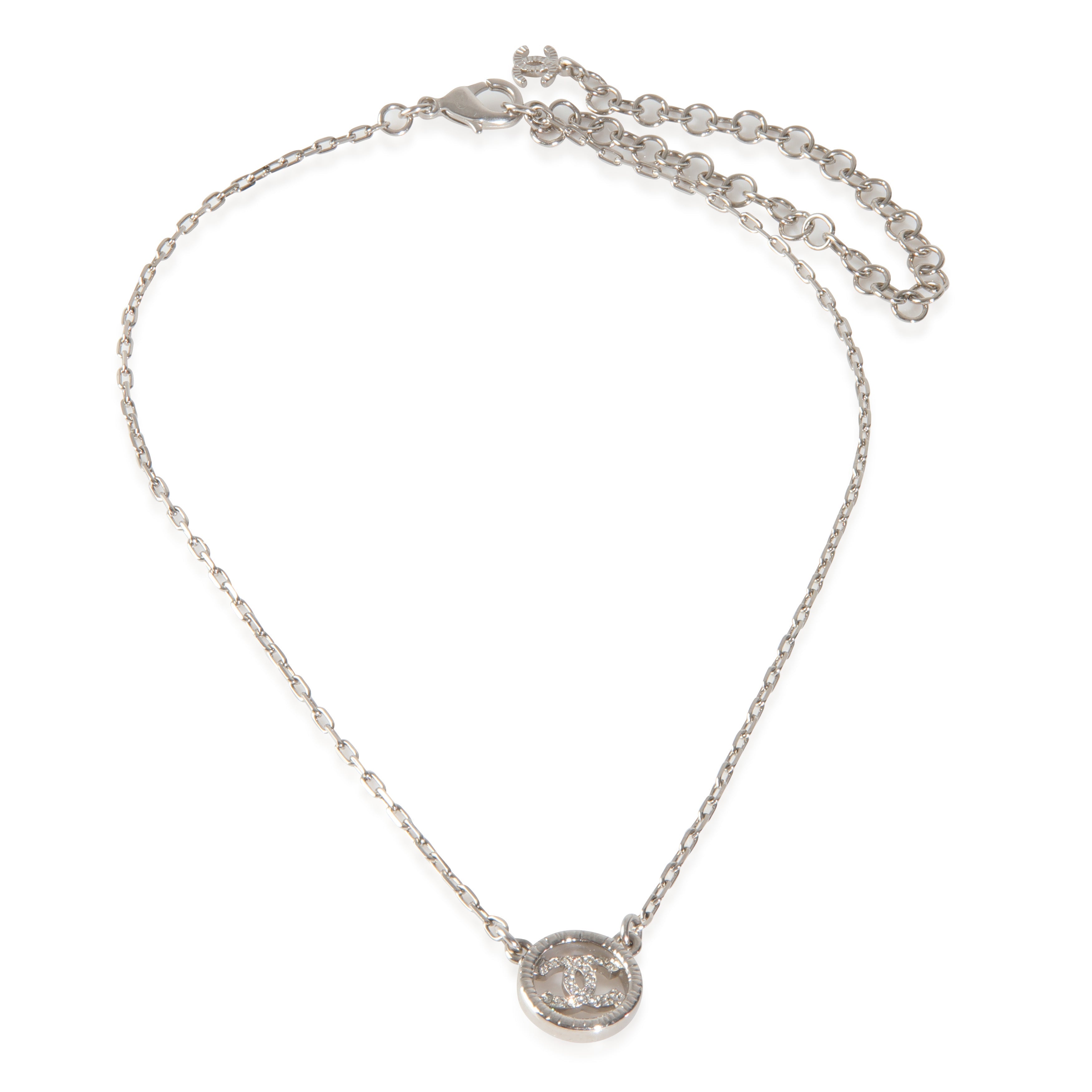 Silver Strass CC Necklace