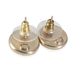 Gold Number 5 Stud Earrings