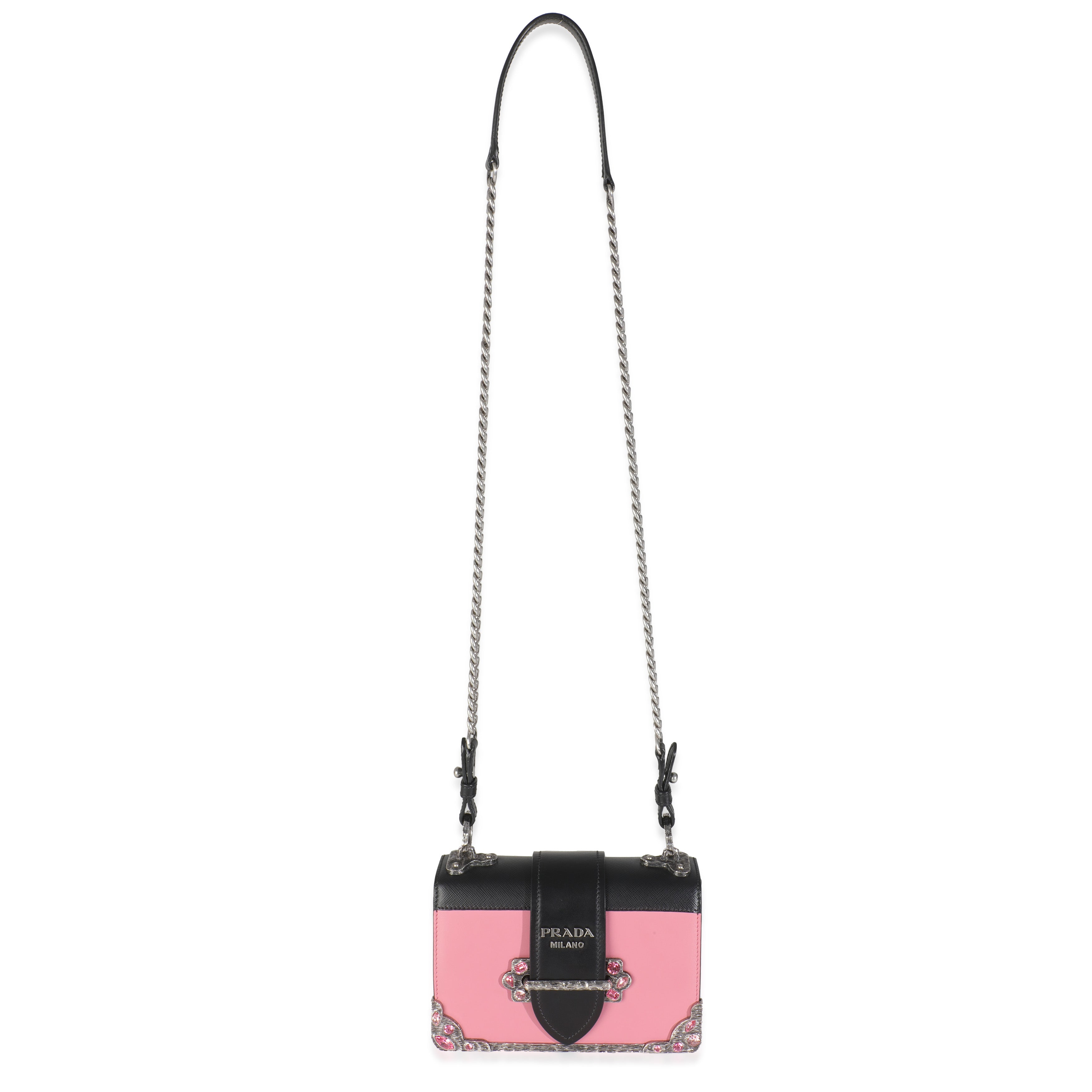 Pink Embellished Small Cahier Bag