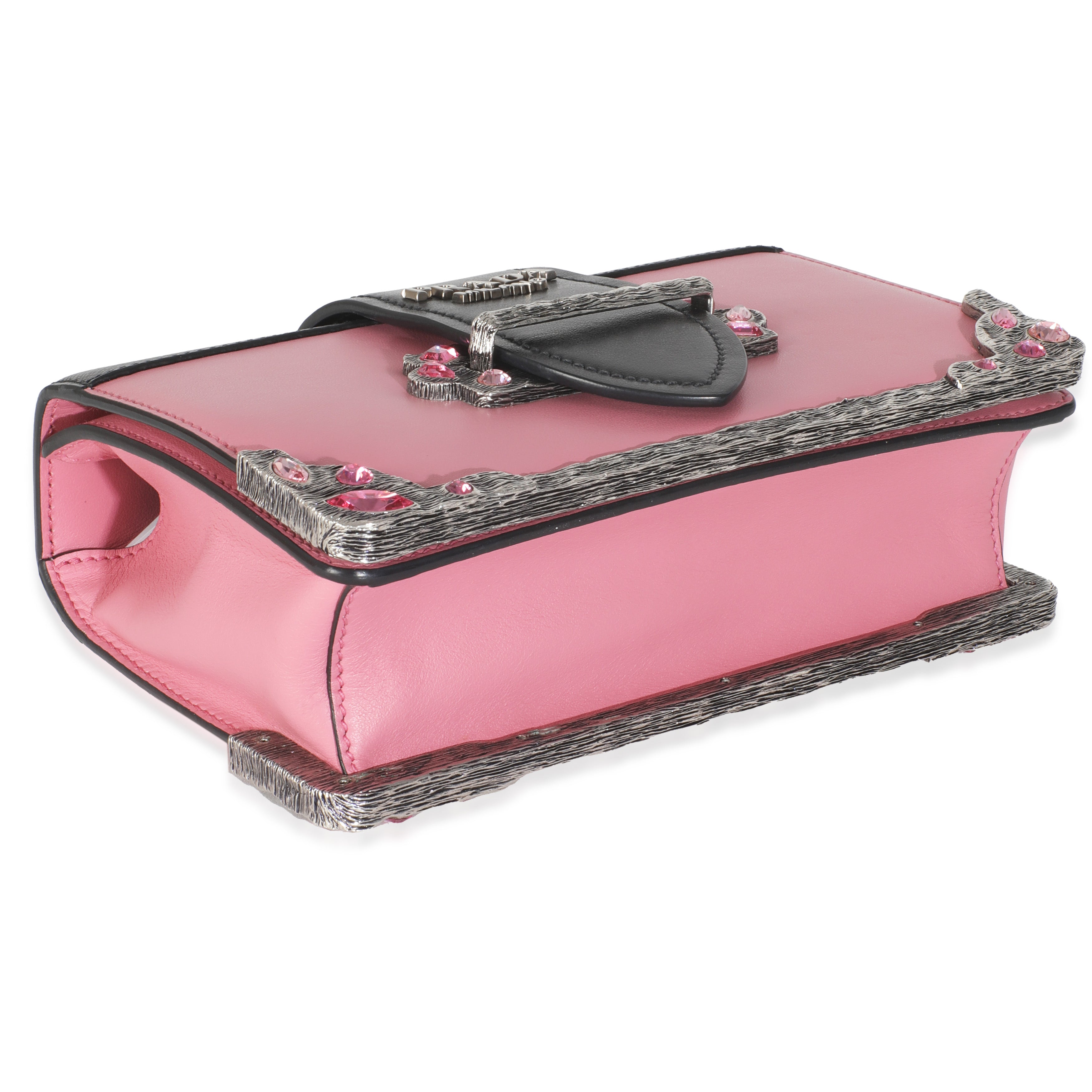 Pink Embellished Small Cahier Bag