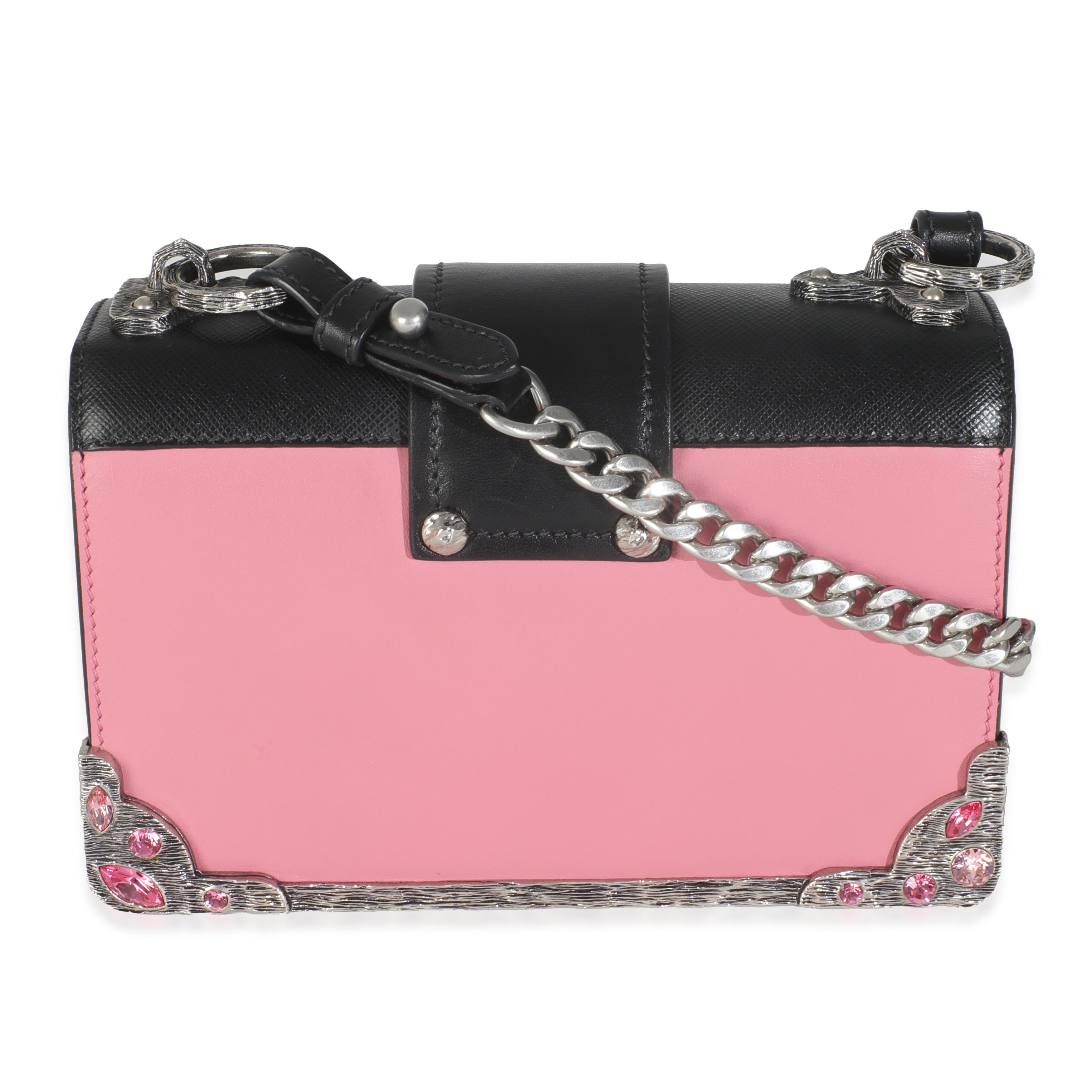 Pink Embellished Small Cahier Bag
