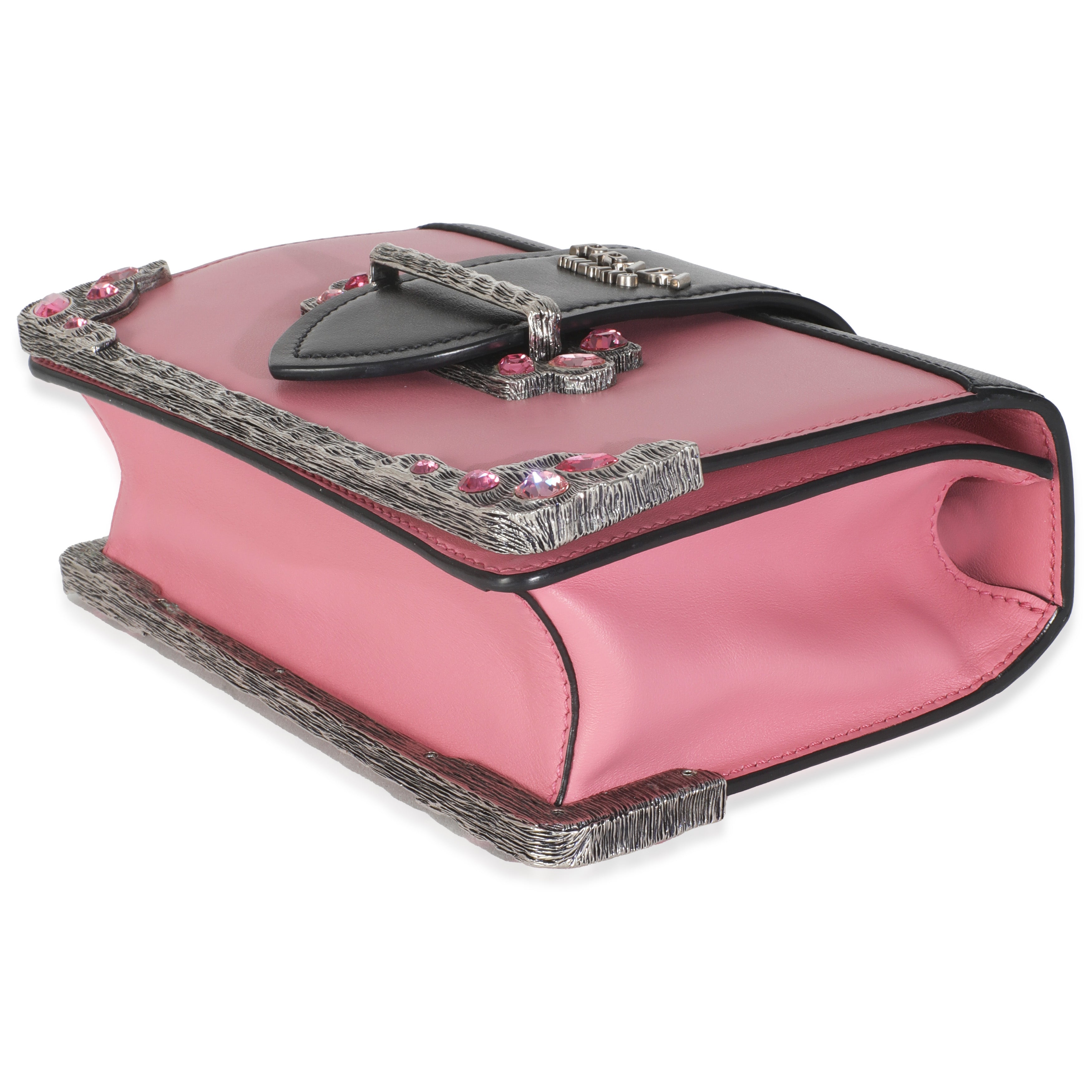 Pink Embellished Small Cahier Bag