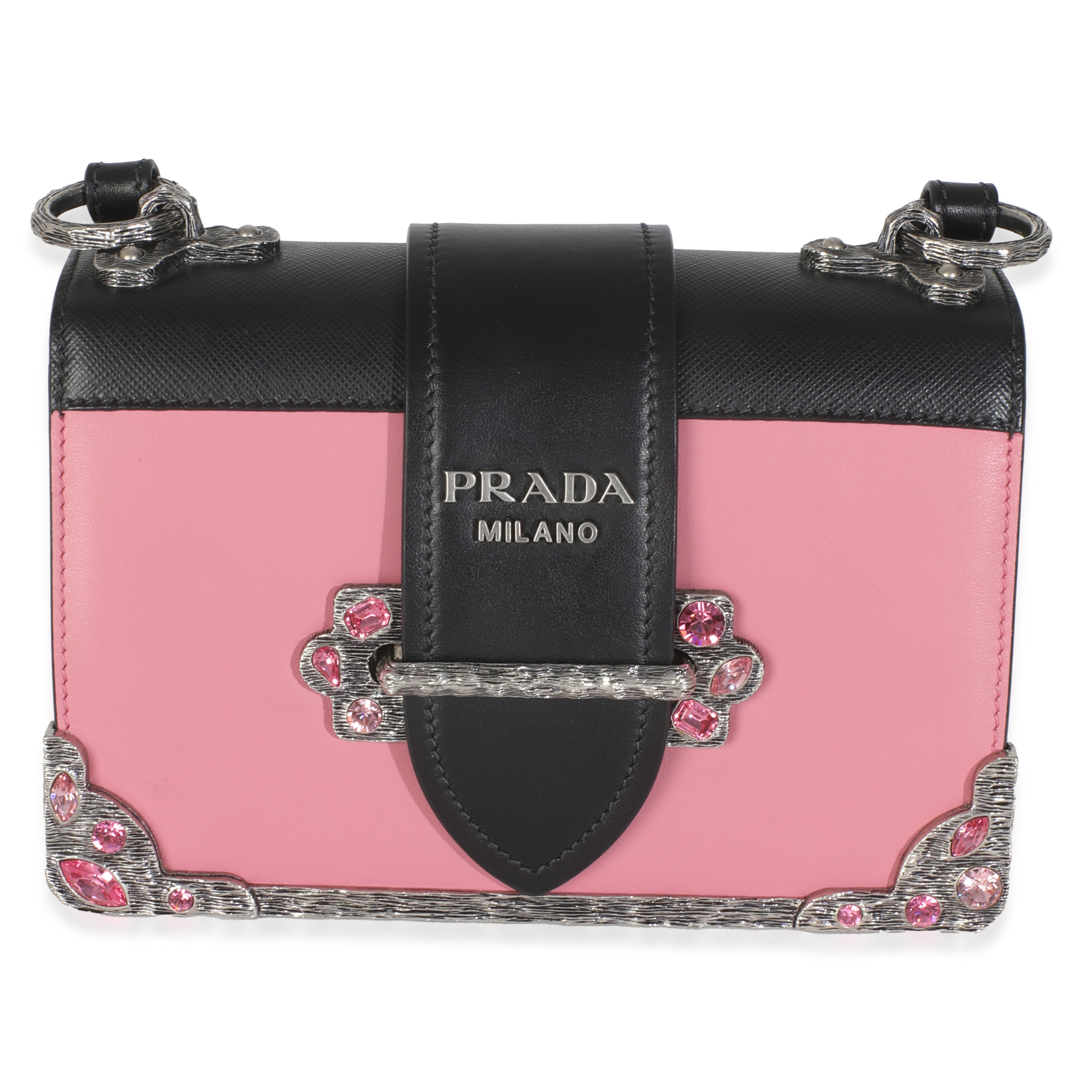 Pink Embellished Small Cahier Bag