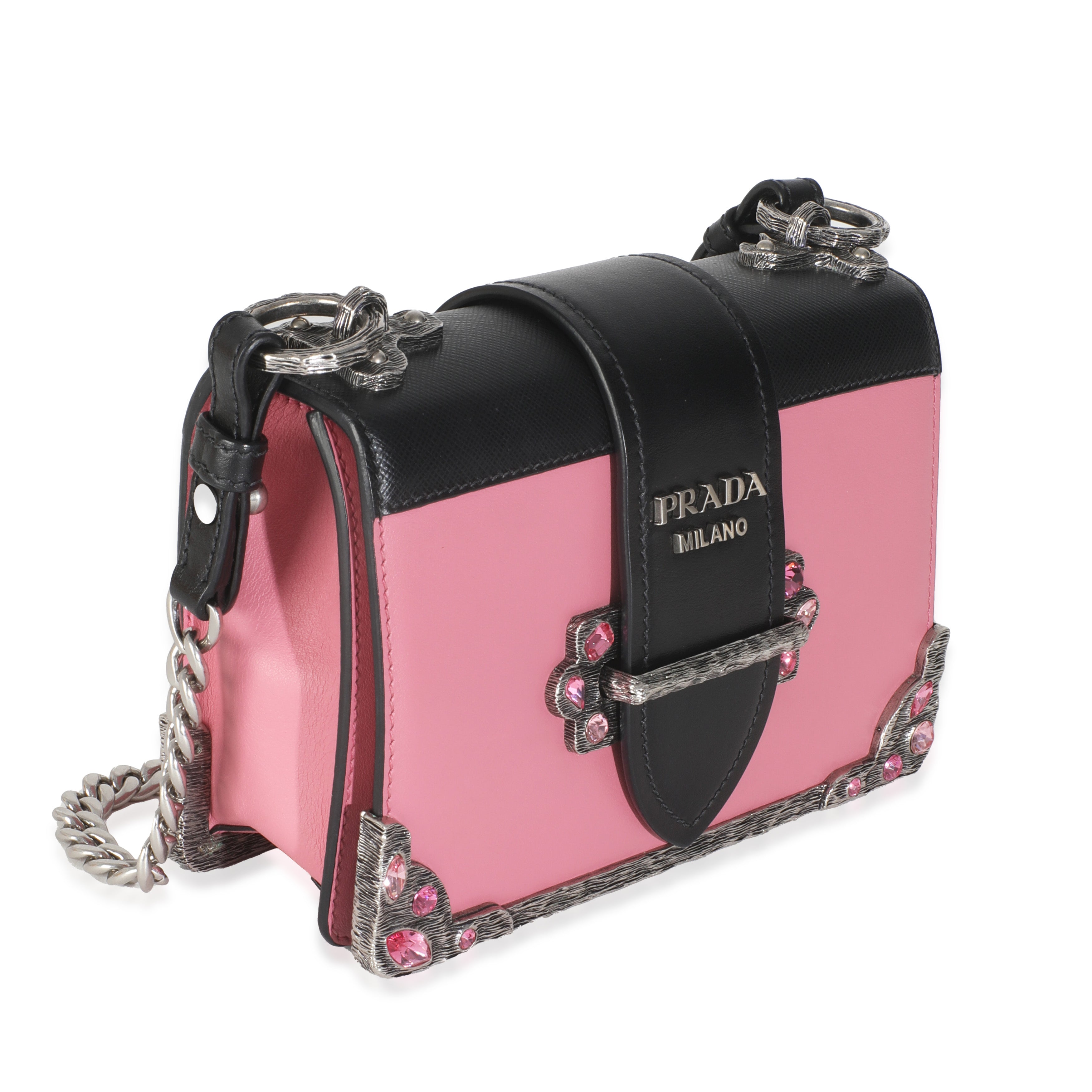 Pink Embellished Small Cahier Bag