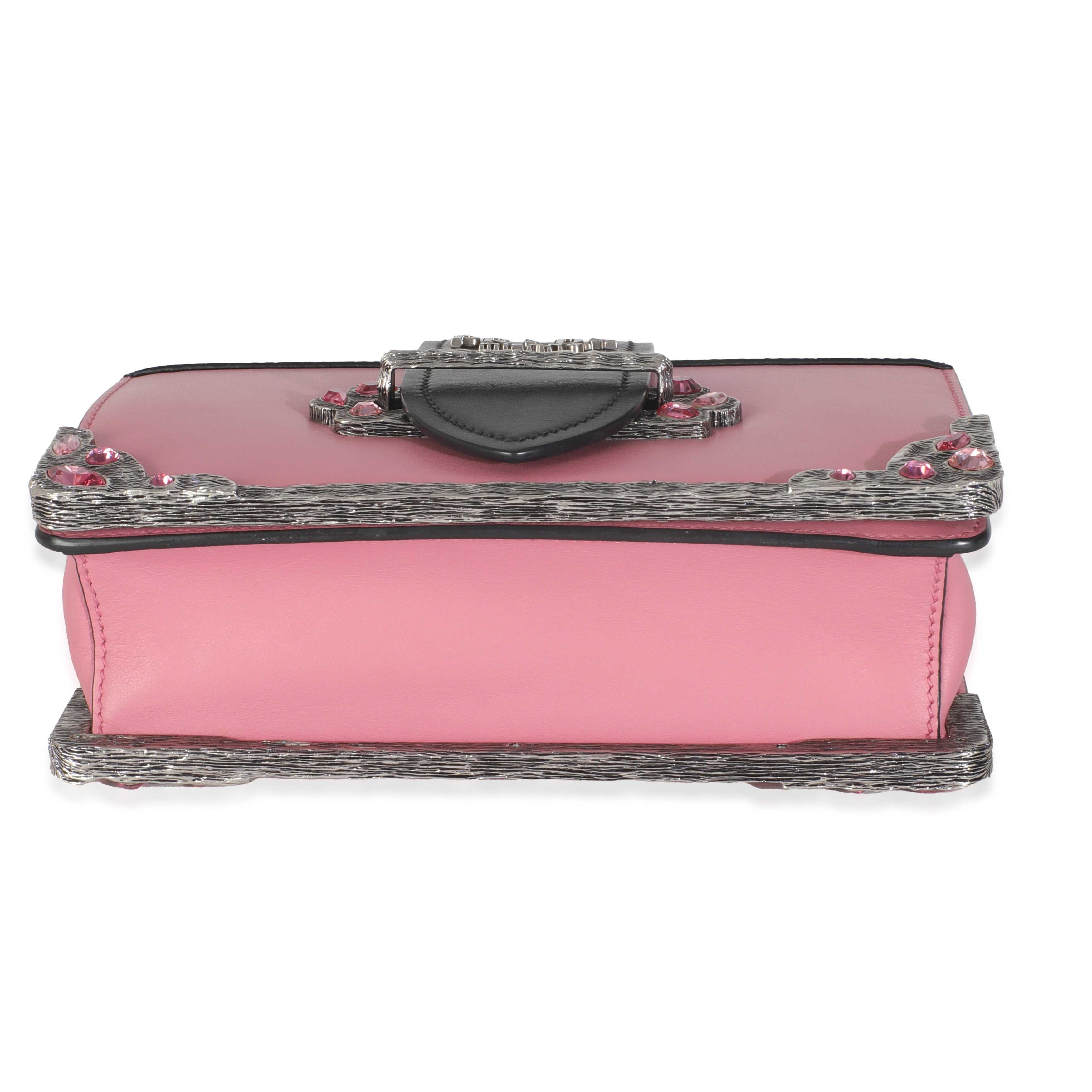 Pink Embellished Small Cahier Bag