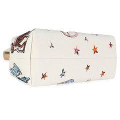White Astrology Embroidered Canvas Small First