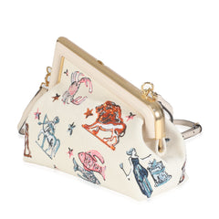 White Astrology Embroidered Canvas Small First