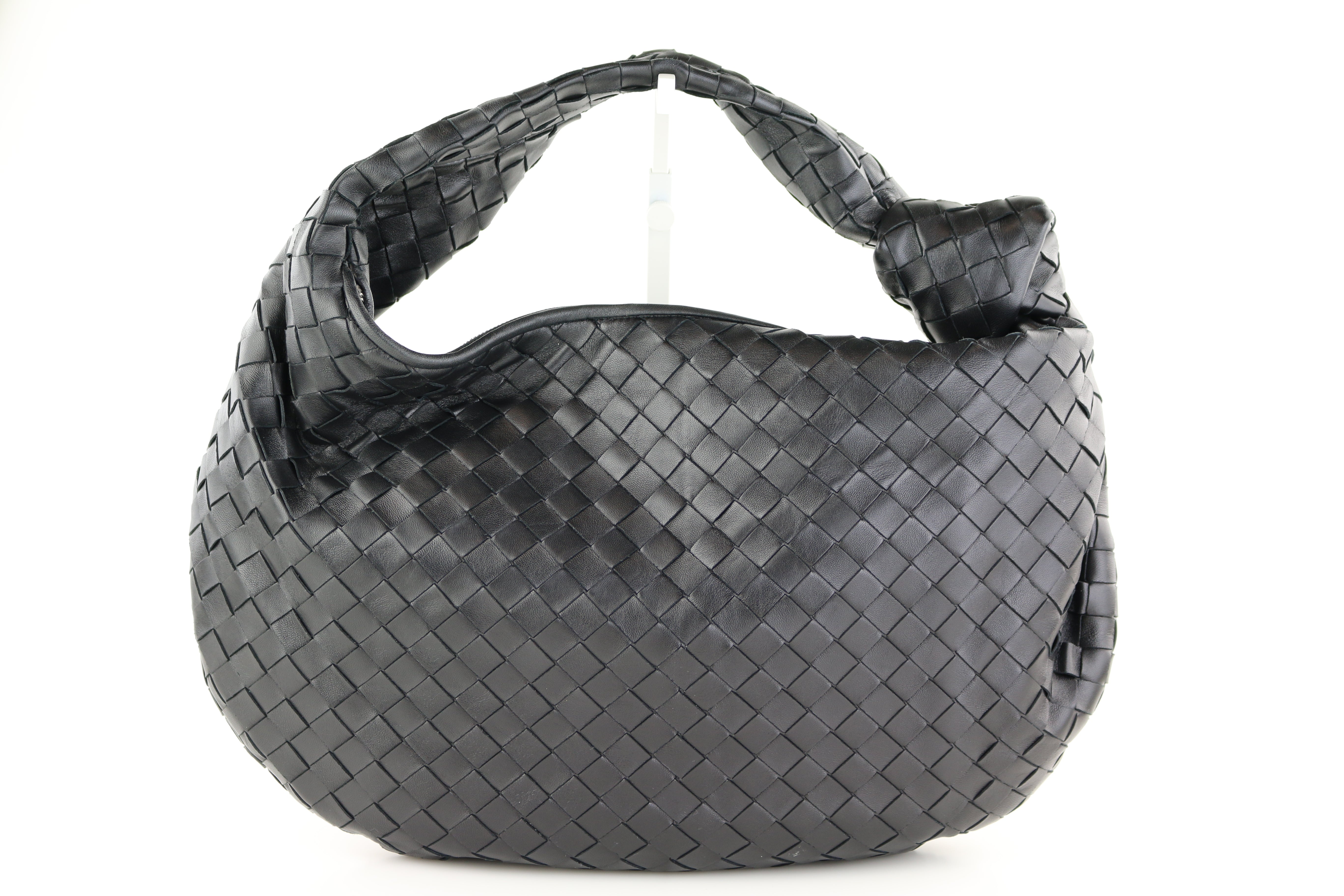 Black Small Intreccio Jodie Hobo
