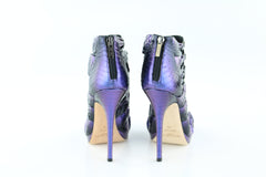 Purple Iridescent Ember Snakeskin Heels