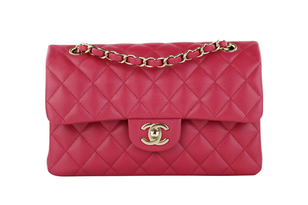 Chanel Red Classic Small Double Flap