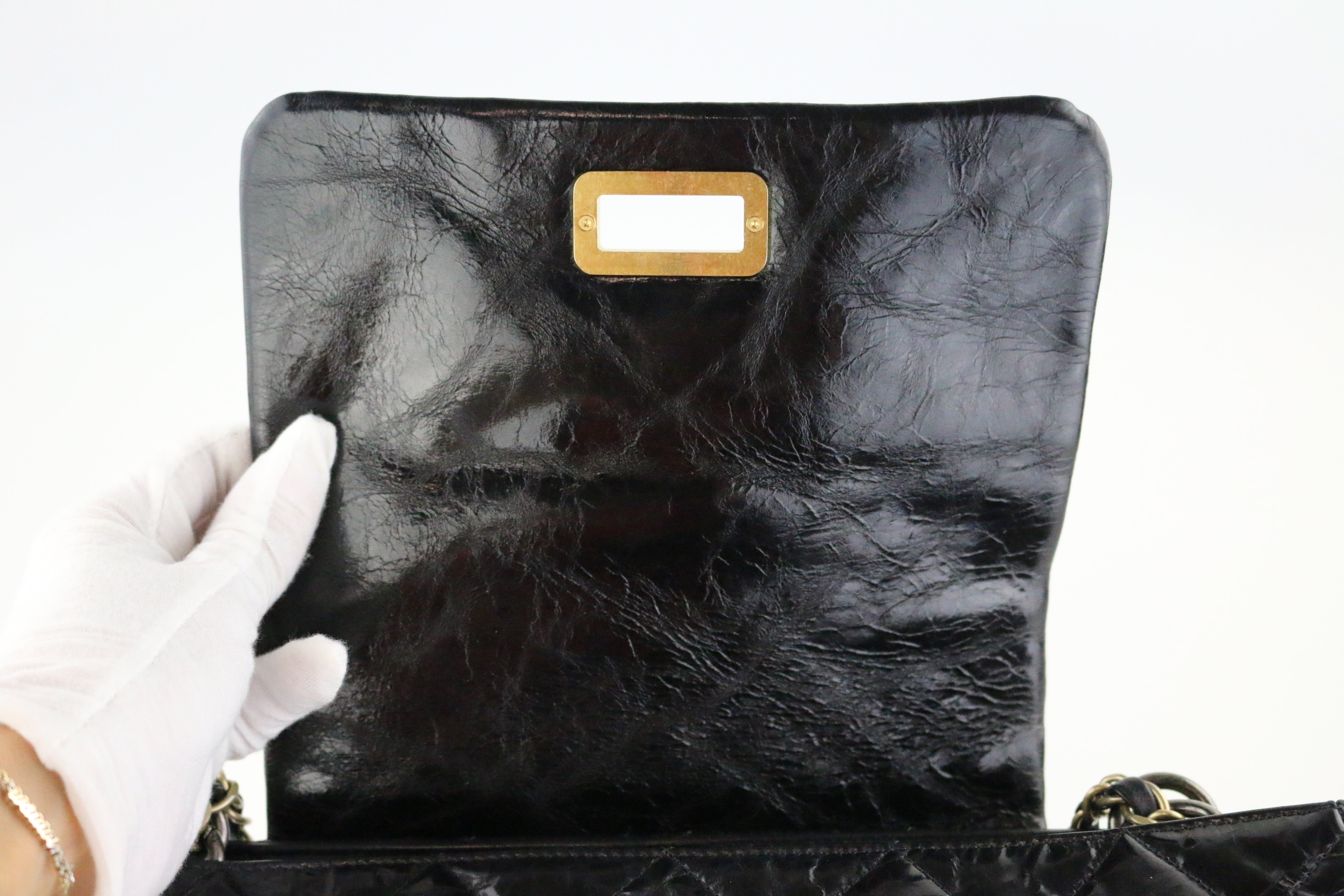 Black Reissue Accordion Flap