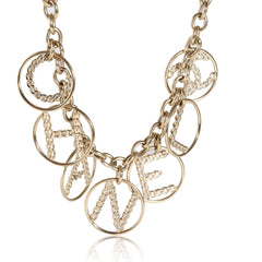 Gold Crystal CHANEL Necklace