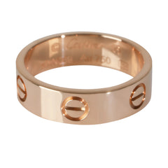 18k Rose Gold Love Ring 55