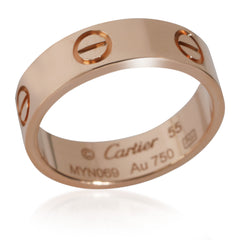 18k Rose Gold Love Ring 55