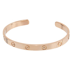 18k Rose Gold Love Cuff Bracelet 18