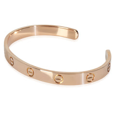 18k Rose Gold Love Cuff Bracelet 18