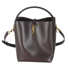 Dark Sweet Choco Calfskin Le 37 Bucket Bag