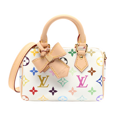 TM x LV White Multicolor Canvas Nano Speedy
