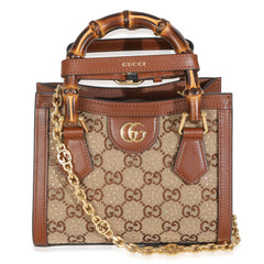 GG Monogram Charisma Calfskin Crystal Mini Diana Tote