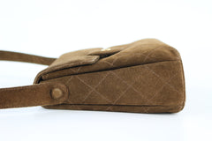 Brown Suede Vintage Shoulder Bag
