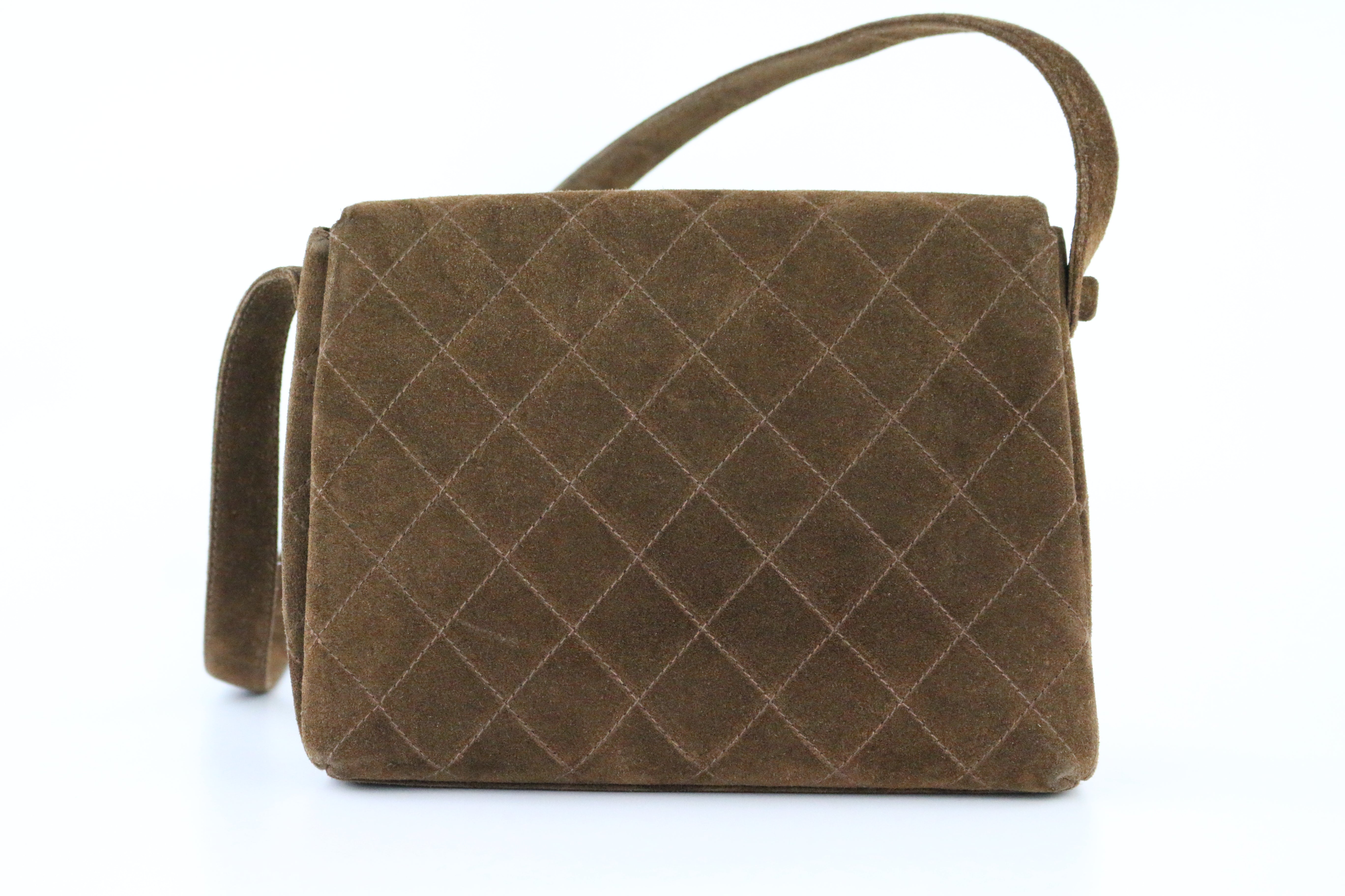Brown Suede Vintage Shoulder Bag