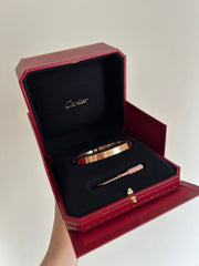 Rose Gold Love Bracelet Sz 19