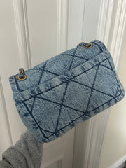 Blue Denim Maxi Flap