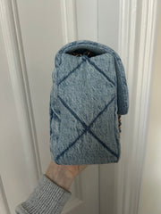 Blue Denim Maxi Flap