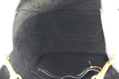 Soft Grained Black Sangle Bucket Bag